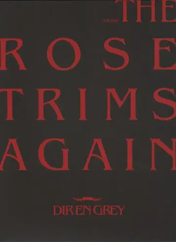 DIR EN GREY 초회 생산 한정판 (2DVD+CD) TOUR08 THE ROSE TRIMS AGAIN