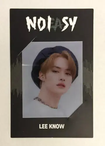 StrayKids NOEASY LeeKnow 트레이딩 카드 검은색 테두리