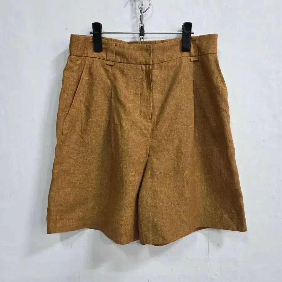 카멜 린넨 큐롯 팬츠 29