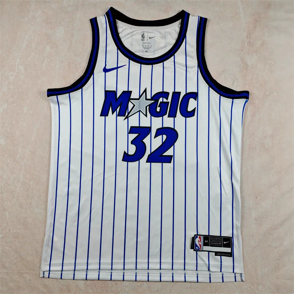 NBA 농구복 2026년형 매직넘버32호 화이트스트라이프 핫프레스