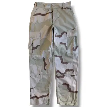 레어 사이즈 90s 구제 의류 US ARMY 3C 데저트 카모 카고 팬츠 S-S