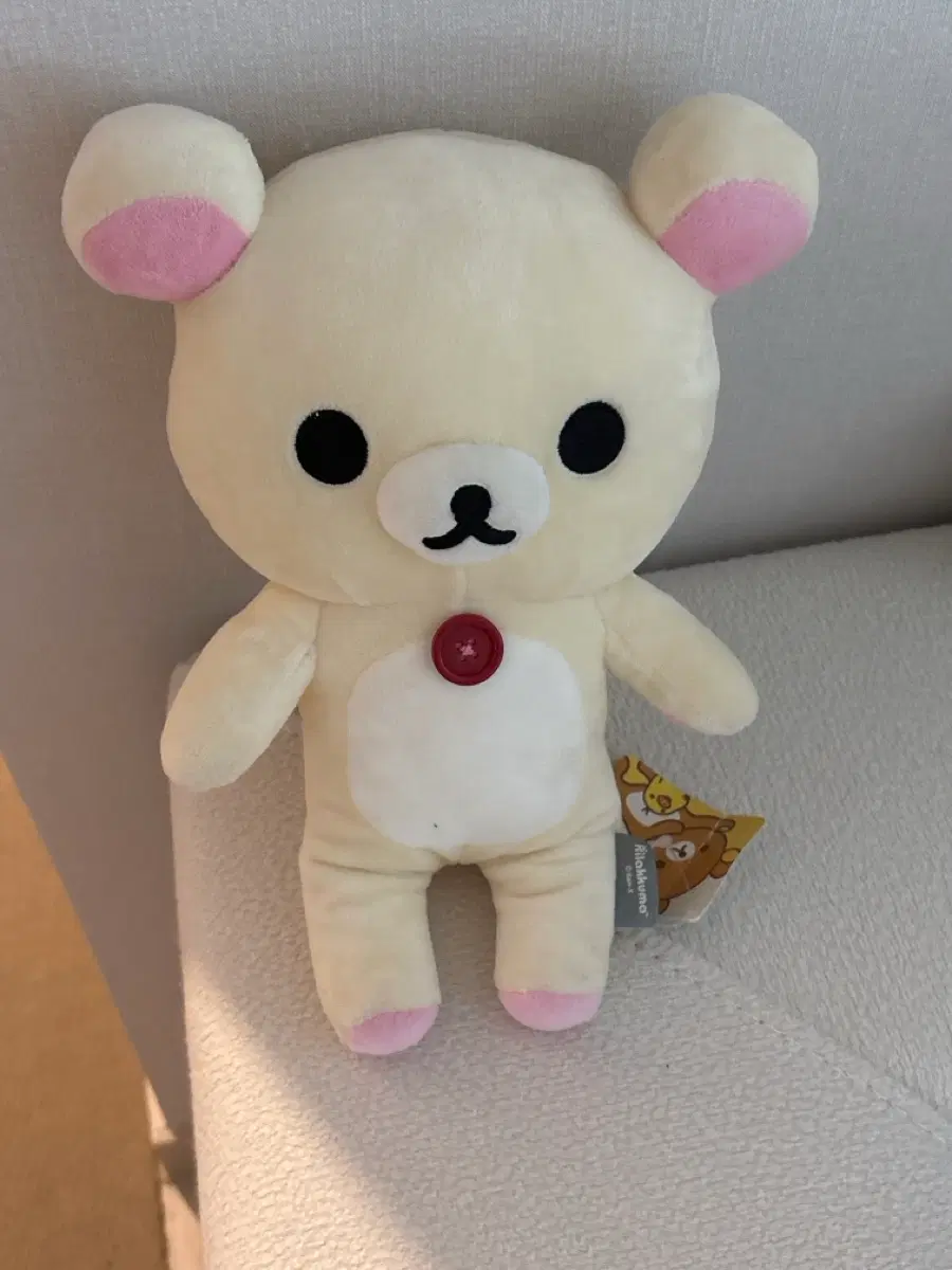 리락쿠마 인형 크림색