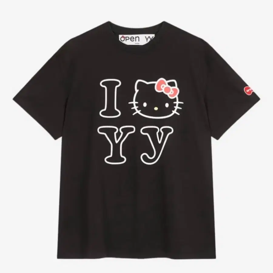 오픈와이와이 Open Yy x Hello Kitty T-Shirt Black