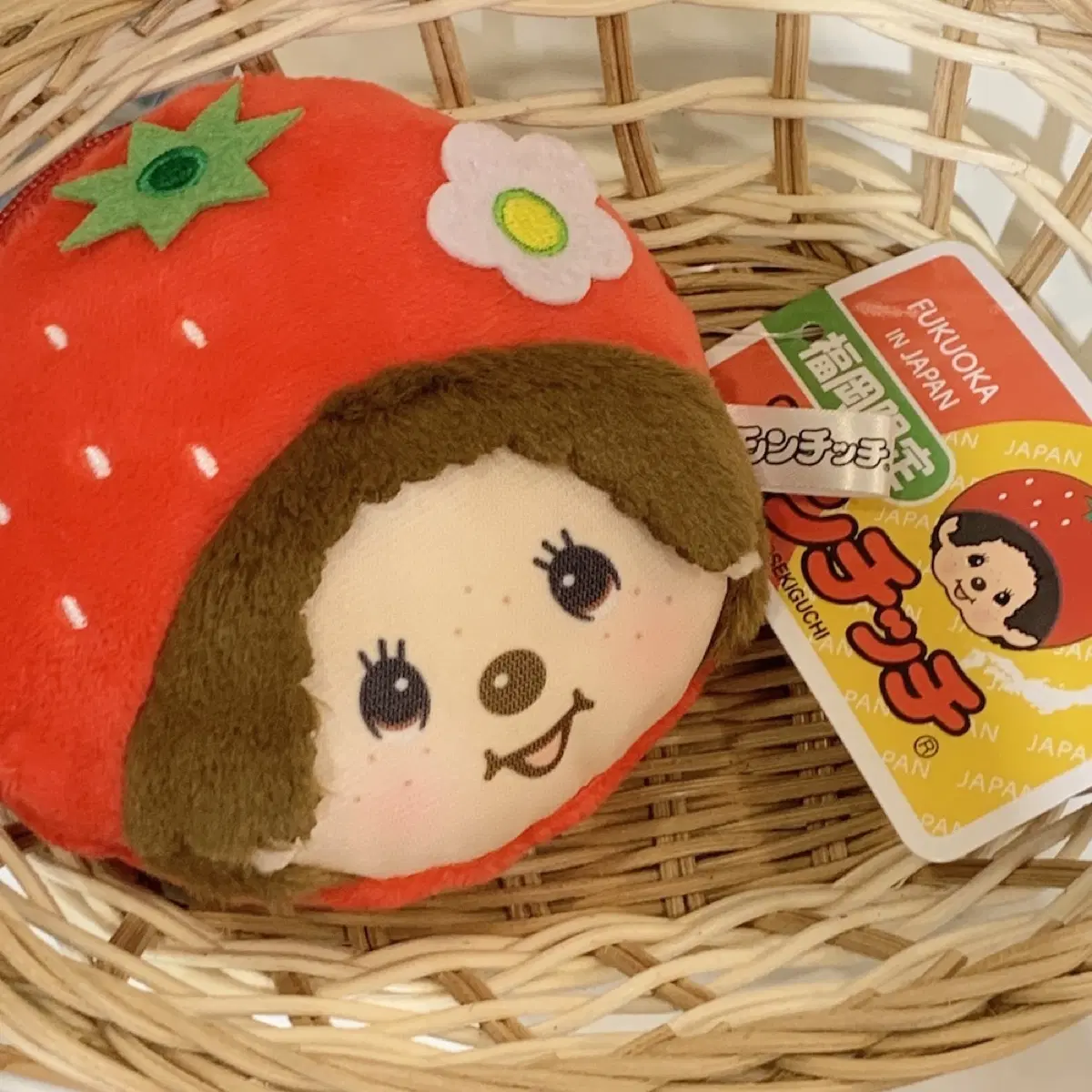 후쿠오카 한정 딸기 몬치치 파우치