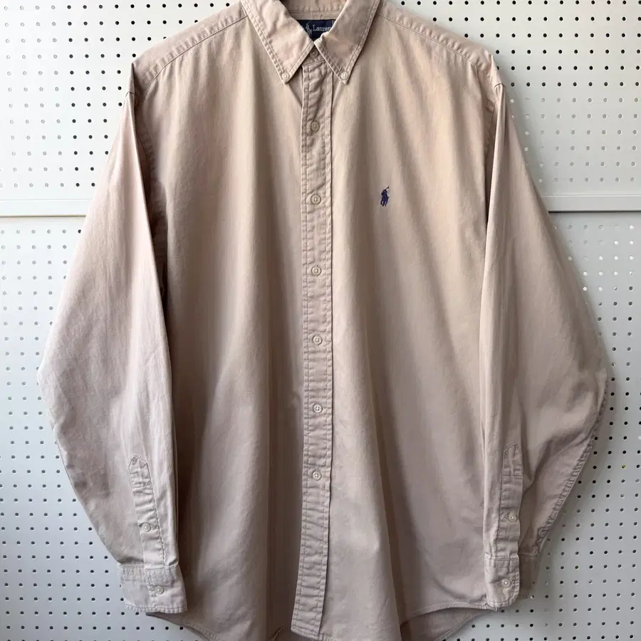 폴로랄프로렌 90s 블레어 핏 베이직 포니 셔츠 (베이지)