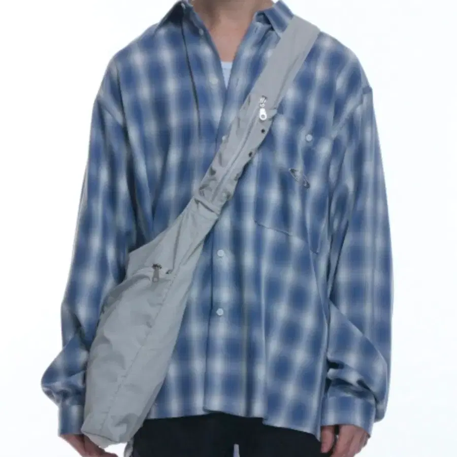 그레일즈 OVERSIZE CHECK SHIRTS [SKY BLUE]