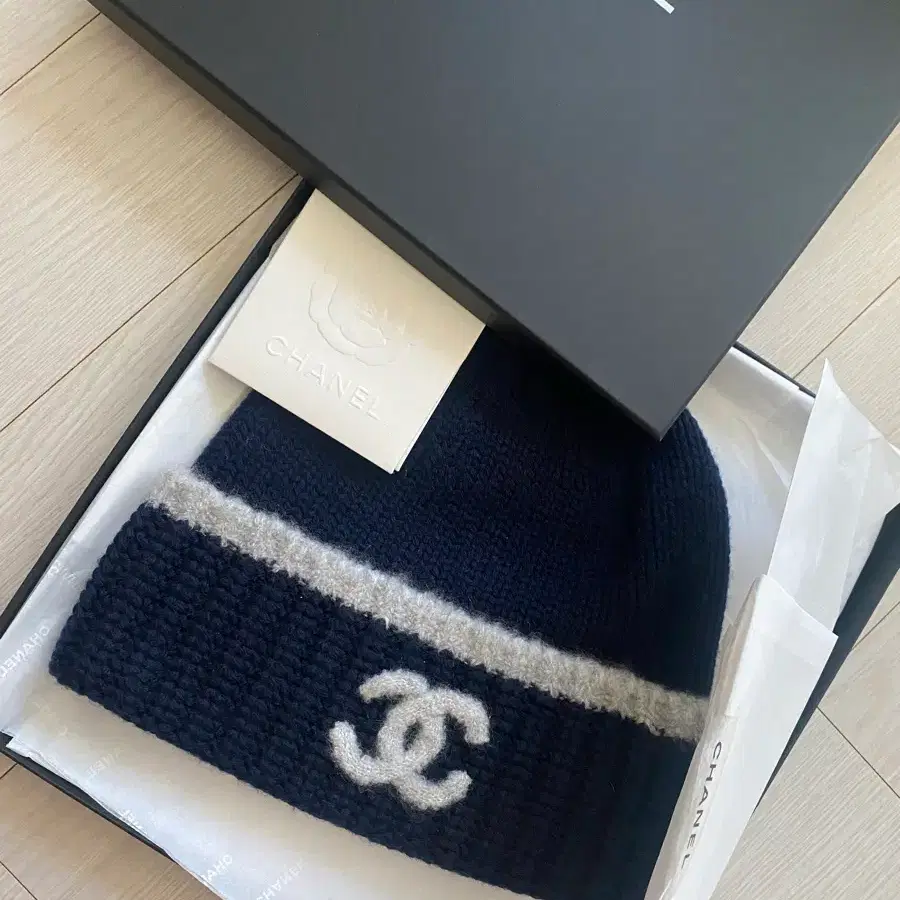 샤넬 털모자