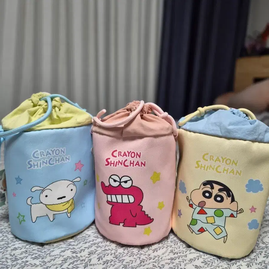 짱구는 못말려 복조리 파우치 3종