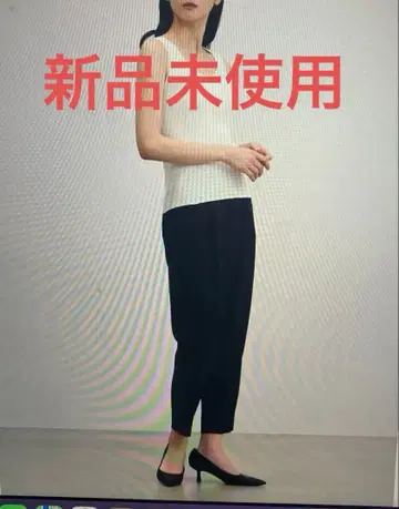 Soeju 턱 팬츠 네이비 M
