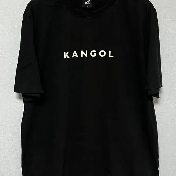 KANGOL 캉골 전면 스펠아웃 로고 남자 반팔티셔츠 블랙 XL 105