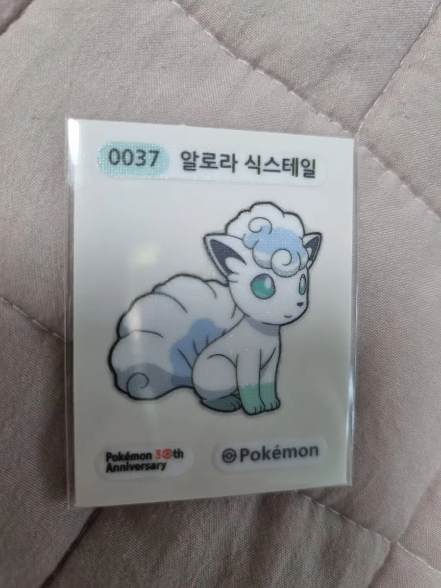 포켓몬 알로라 식스테일 30주년 기념 스티커 띠부씰