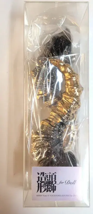 머리 장식 조형 forDoll 인형용 잡화 뿔 블랙 x 골드 약 90mm