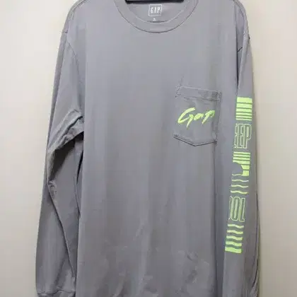 갭 GAP 정품 레터링 면라운드티 택M