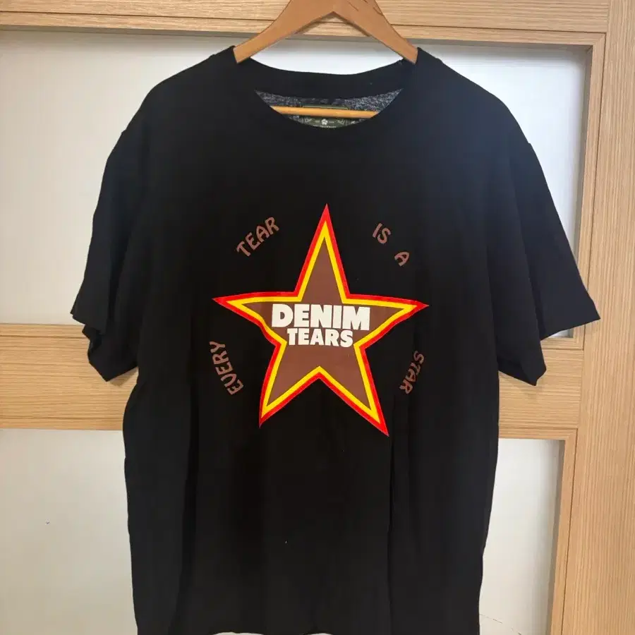 데님티어스 denim tears 스타로고 반팔 XL