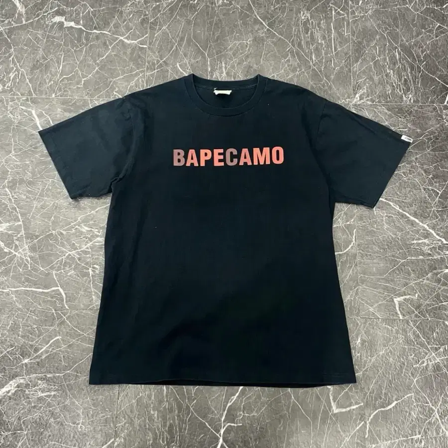 BAPE 베이프 카모 멀티로고 반팔 블랙