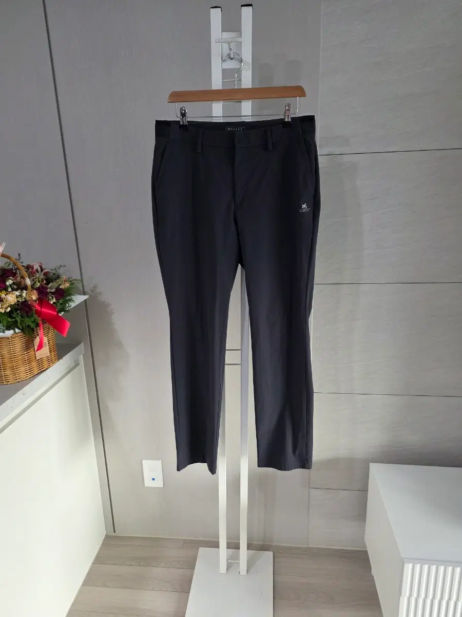 밀레 남성 골프 바지 블랙