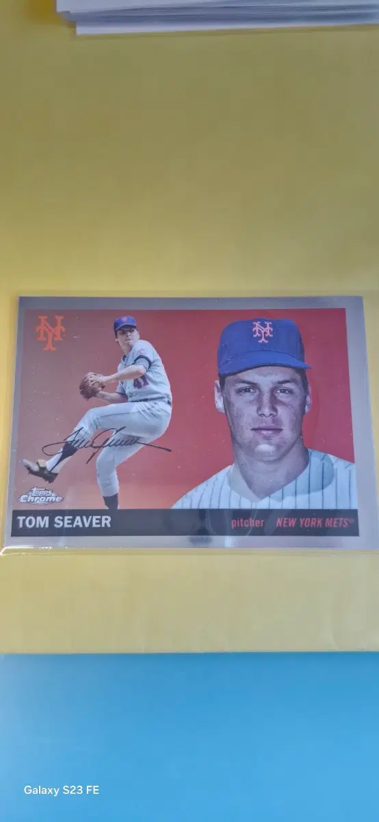 MLB 메츠 레전드 투수 톰 시버 인쇄오토 카드