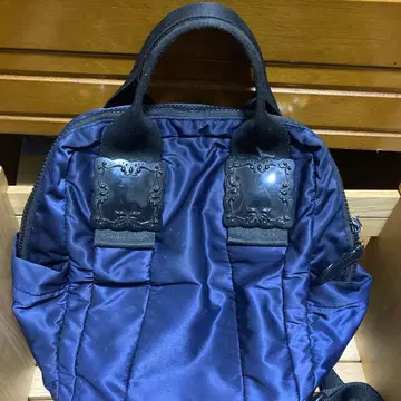 새상품급 안나수이 2way 백팩 토트백 로고 퍼플 나비 버터플라이