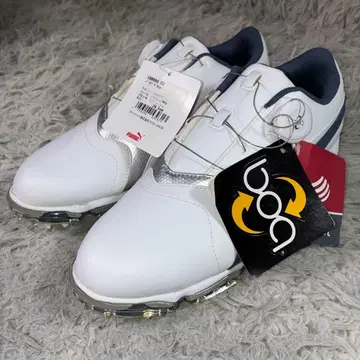 택 포함 새상품 PUMA 푸마 바이오프로 골프 스파이크 신발 24.5