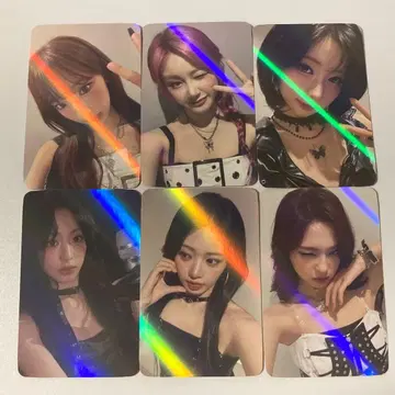 BABYMONSTER 2주년 WITHMUU 홀로그램 트레이딩 카드 6종 컴프