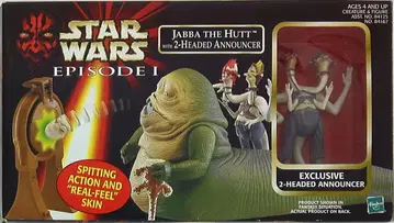 TOMY CREATURE & FIGURE JABBA THE HUTT WITH 2 HEADED ANNOUNCER 3.5인치