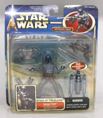 TOMY (약 10cm 액션 피규어) JANGO FETT 전자 제트팩 및 스냅온 아머 포함 3.5인치