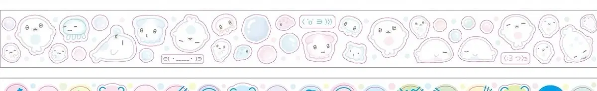 그렁그렁단 물범 푸데푸데 쿨쿨따 키스컷 띵 롤 스티커 마테