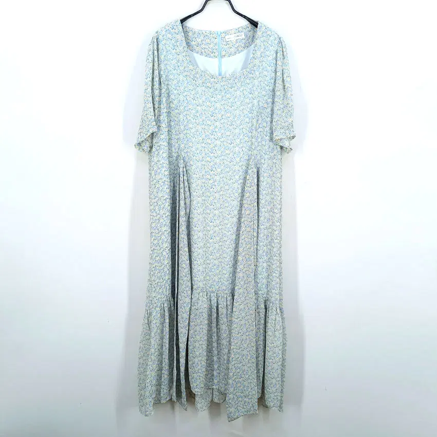 리리앤코 여성 여름 허리끈 반팔롱원피스 스카이3 (HU46270)