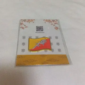 오사카 만박 핀 배지 부탄