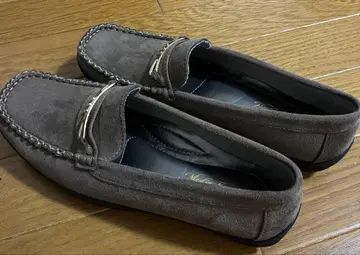 미사용 브라운 슬립온 24.5cm