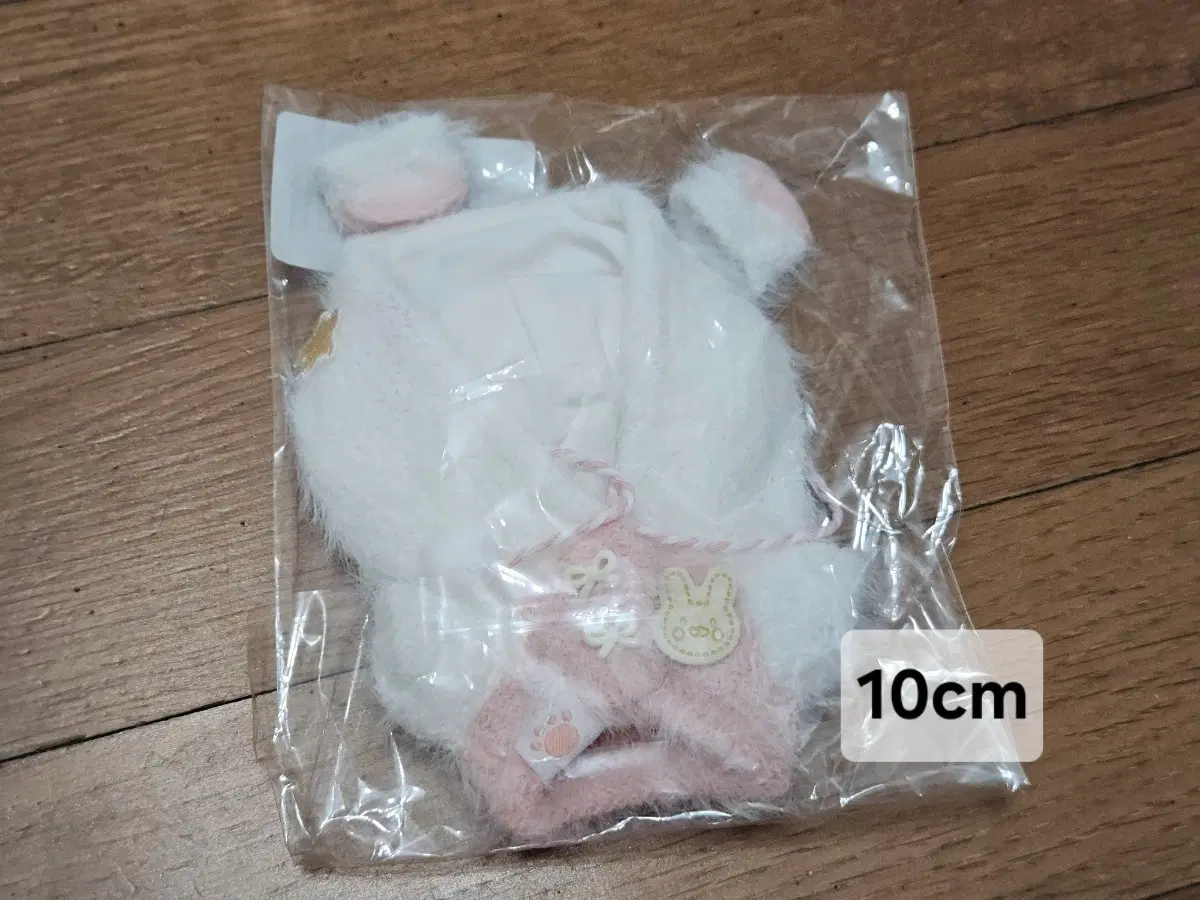 10cm 털 롭이어 토끼 인형 의상 핑크
