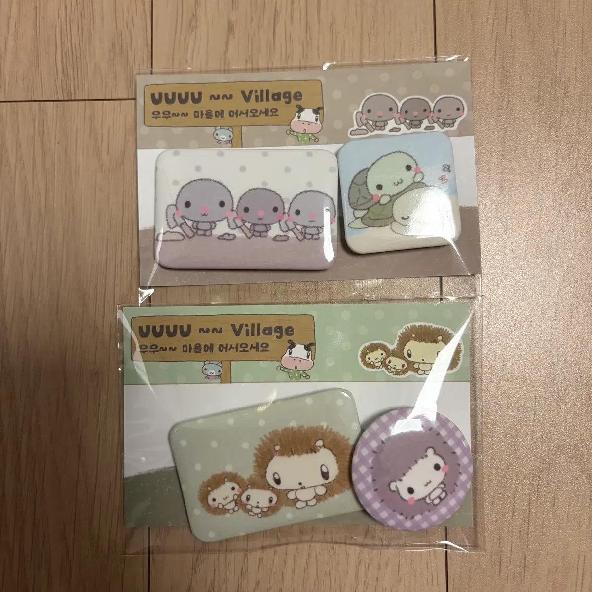 히나쿠우 수수 콜라보 핀버튼