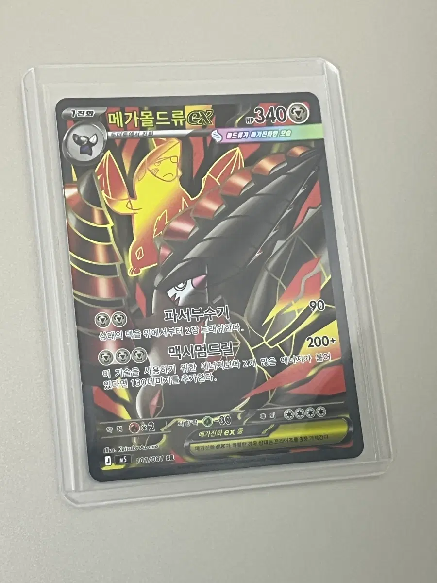 포켓몬스터 카드 TCG 메가 몰드류 ex sr