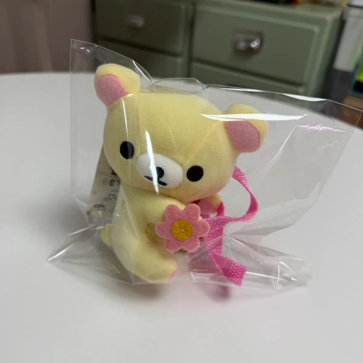 코리락쿠마 커튼 홀더 인형
