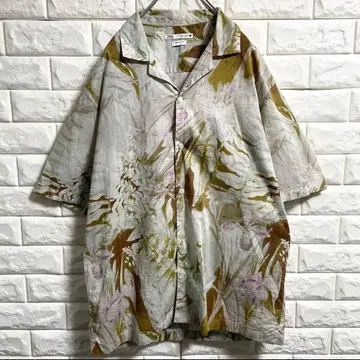ZARA 자라 알로하 셔츠 올 패턴 셔츠 남성용 L 사이즈