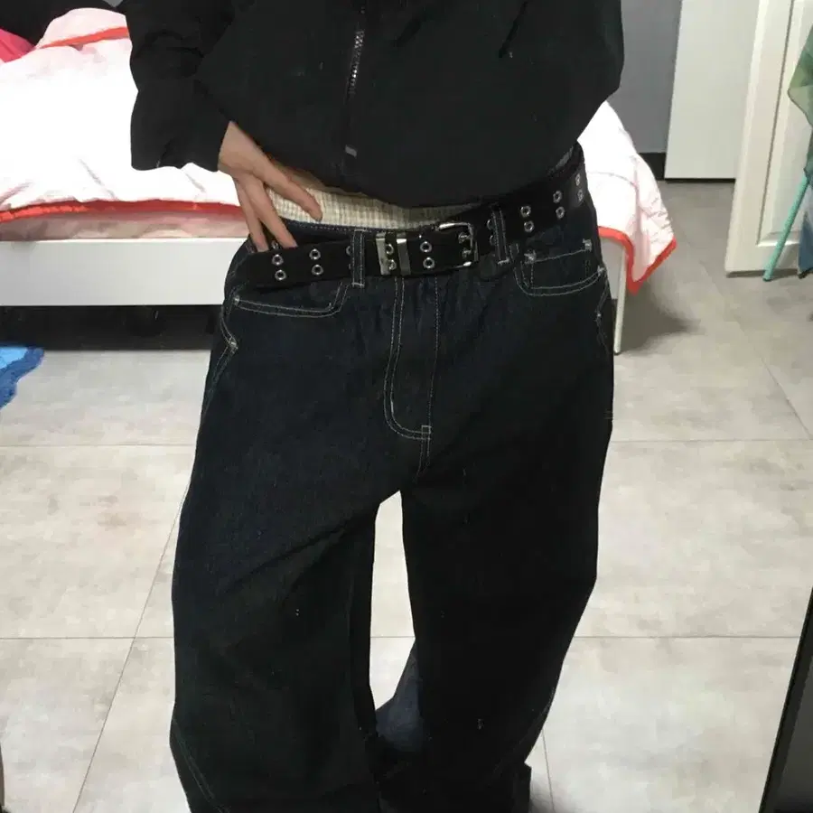 어텀 로우 커브드 팬츠