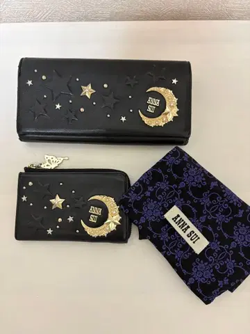 ANNA SUI 장지갑 & 멀티 케이스, 복조리 3종 세트