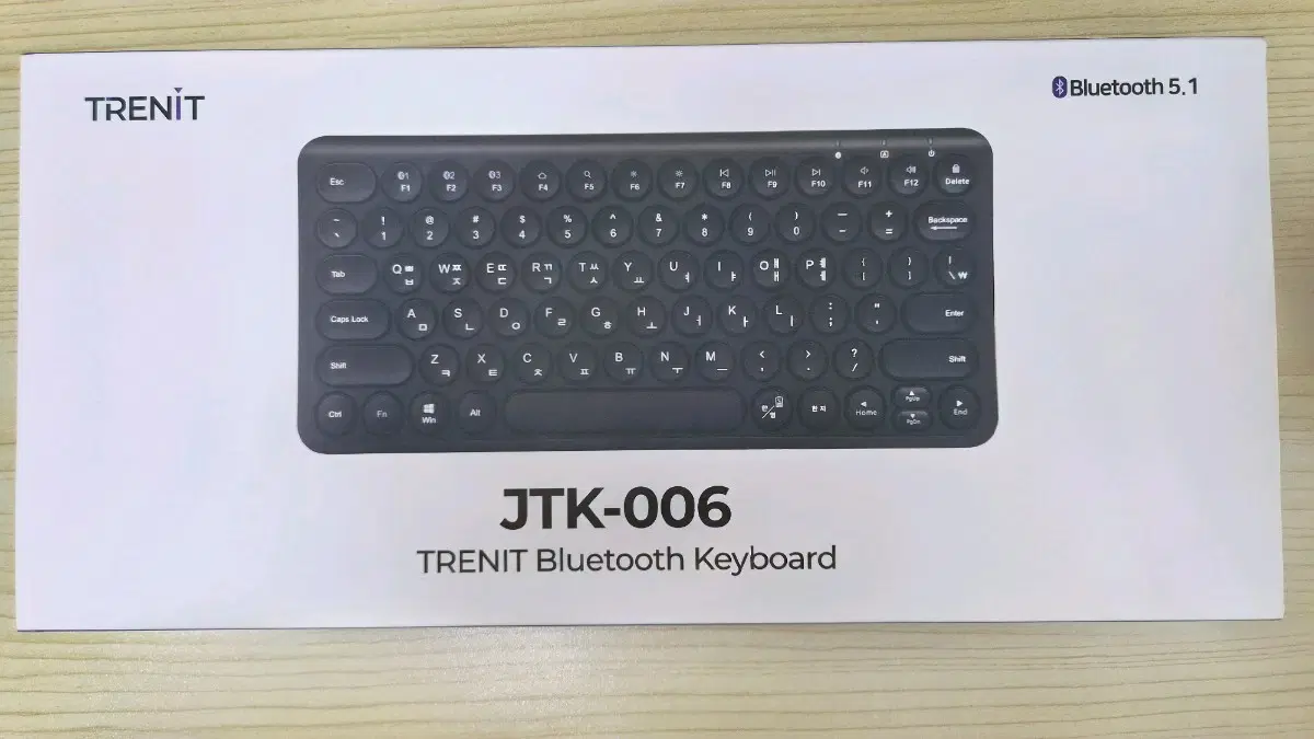무선 블루투스 키보드 (트렌잇 JTK-006 블랙)