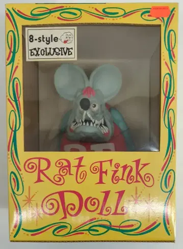 MOONOFJAPAN 랫핑크 돌 EDROTH 에드로스 RAT FINK/8-style EXCLUSIVE/스카이블루/빨간색 의류