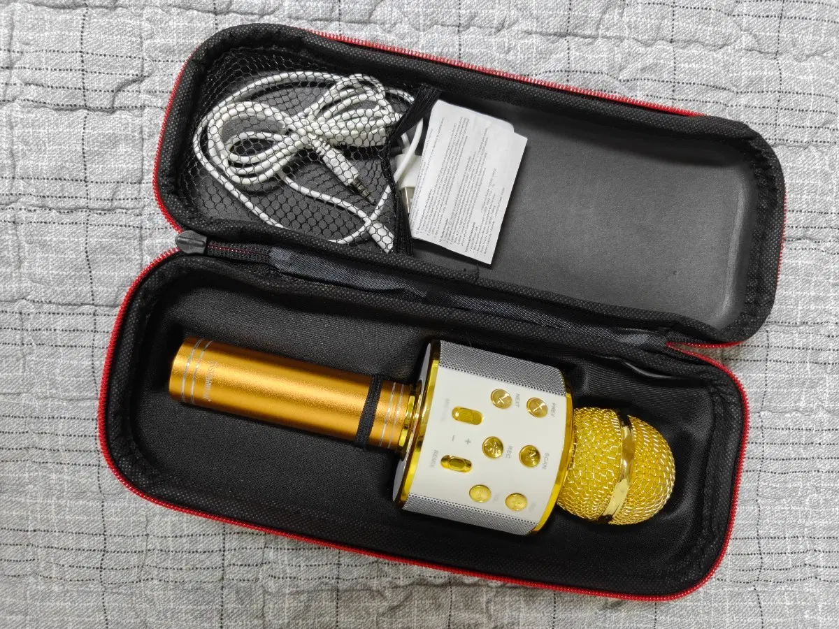 WS-858 블루투스 스피커 무선 노래방 마이크