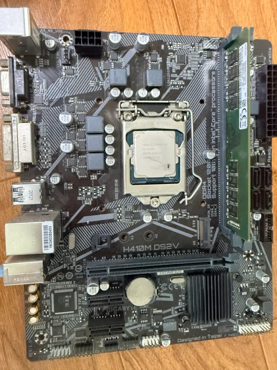 h410m 메인보드, i5-10400cpu, ddr4 16GB