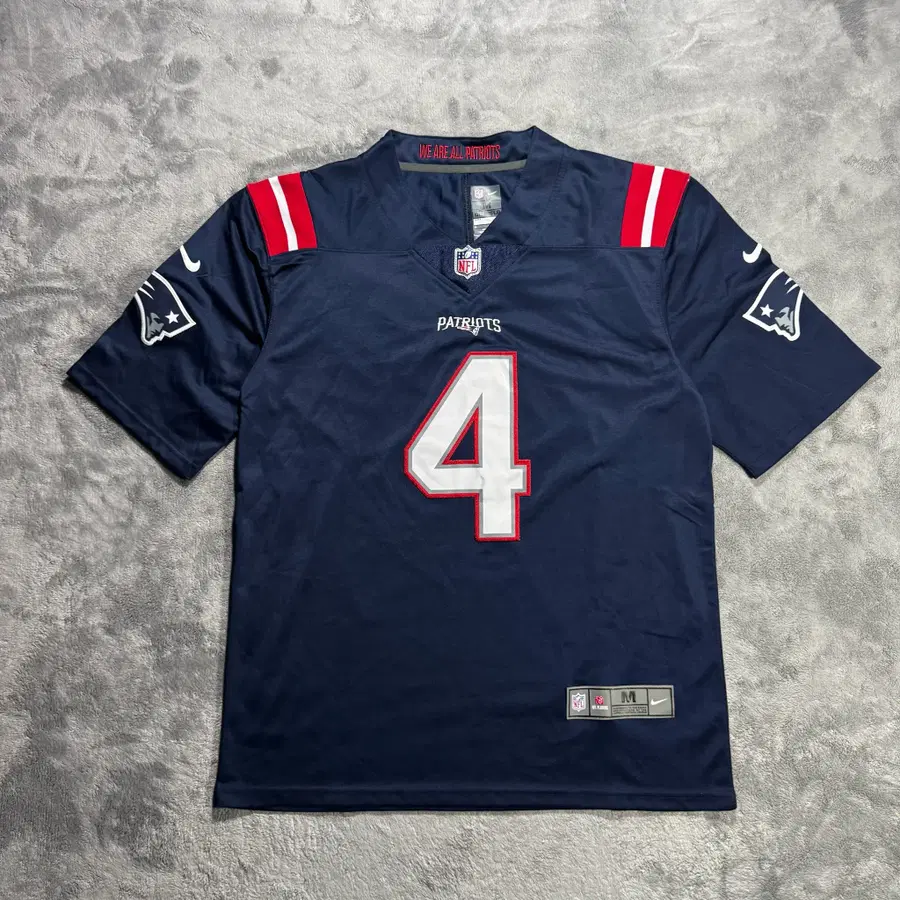 [M] 나이키 NFL 페트리어츠 Jarrett Stidham 4번 반팔