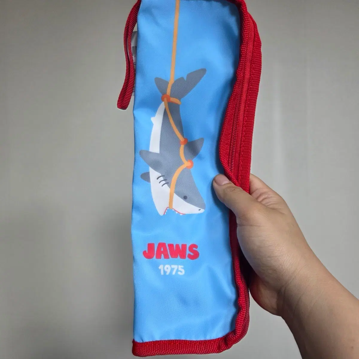 빈티지 토이 캐릭터 굿즈 고전 만화 피규어 인형 레트로 장난감 무서운 상어 물고기 죠스 jaws 파우치