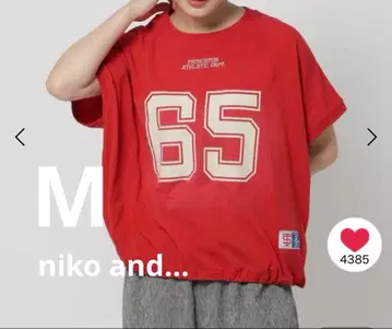 niko and - 드로스트 모듬 빅 T셔츠 레드 M