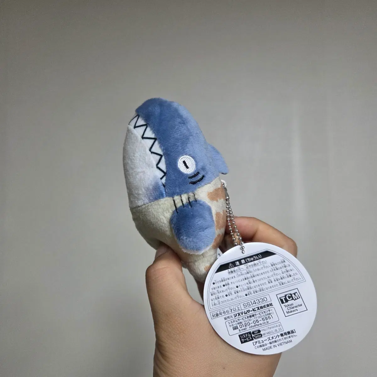 빈티지 토이 캐릭터 굿즈 고전 만화 피규어 인형 레트로 장난감 무서운 상어 물고기 스트랩 키링