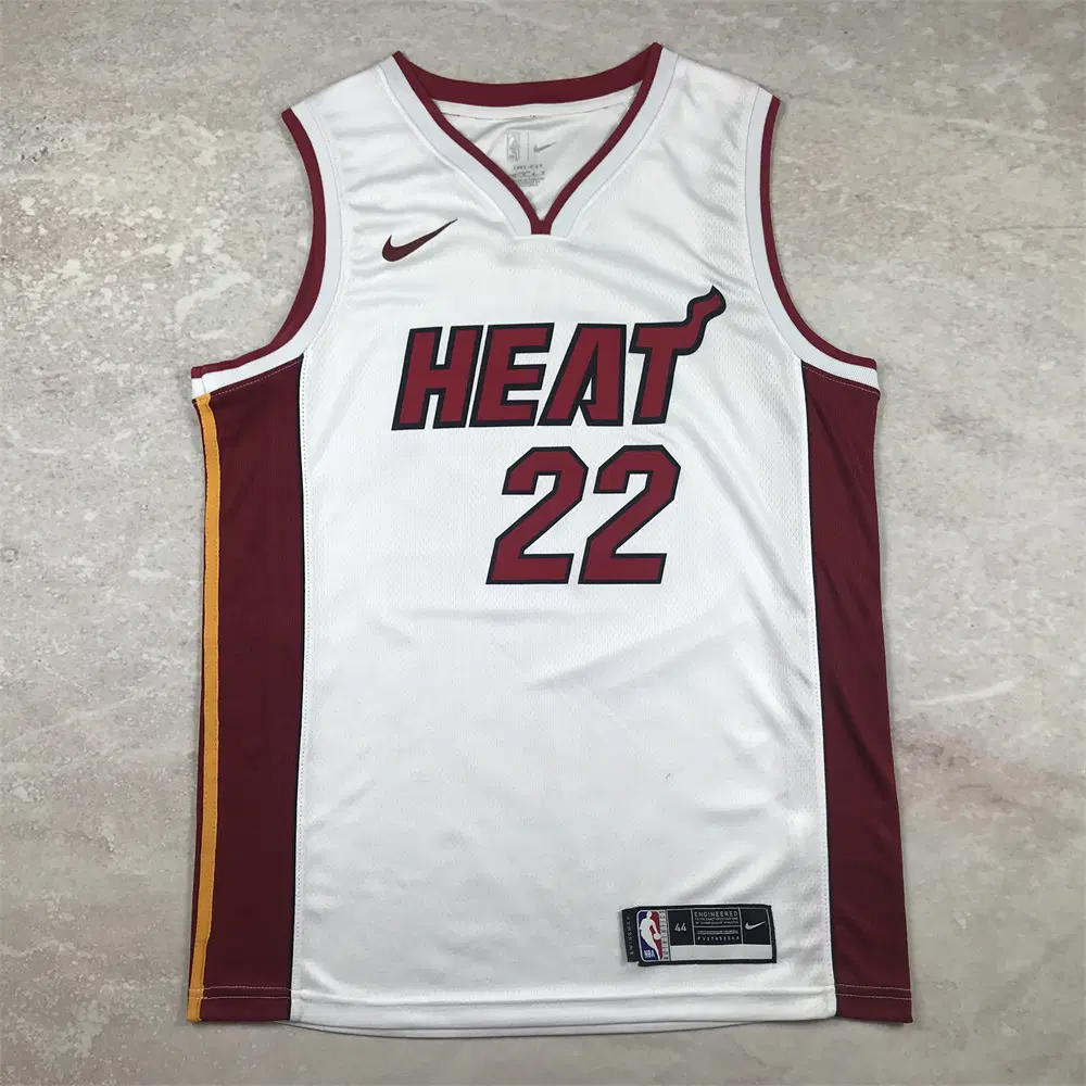 NBA 농구복 마이애미 히트 22번 버틀러 레귤러 화이트시티판 핫 프레스