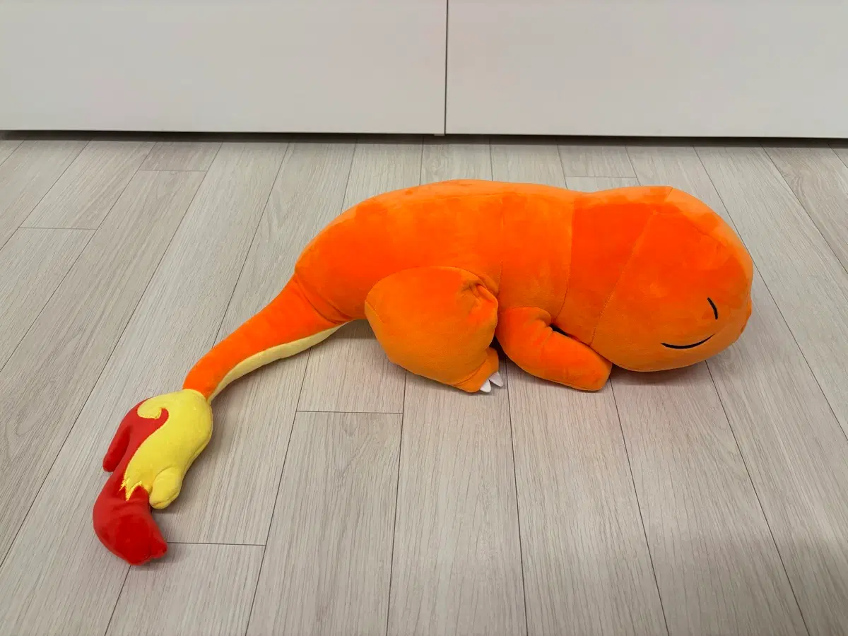 새상품 포켓몬 잠자는 라잉 파이리 중대형 인형 70cm