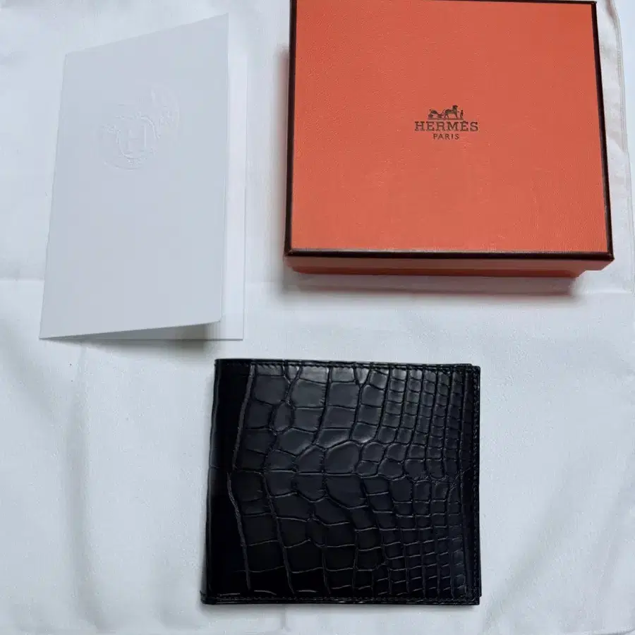 에르메스 지갑 MC2 Copernic 악어(Alligator) Noir 블랙 / 공식 부티크 구매 / 인보이스