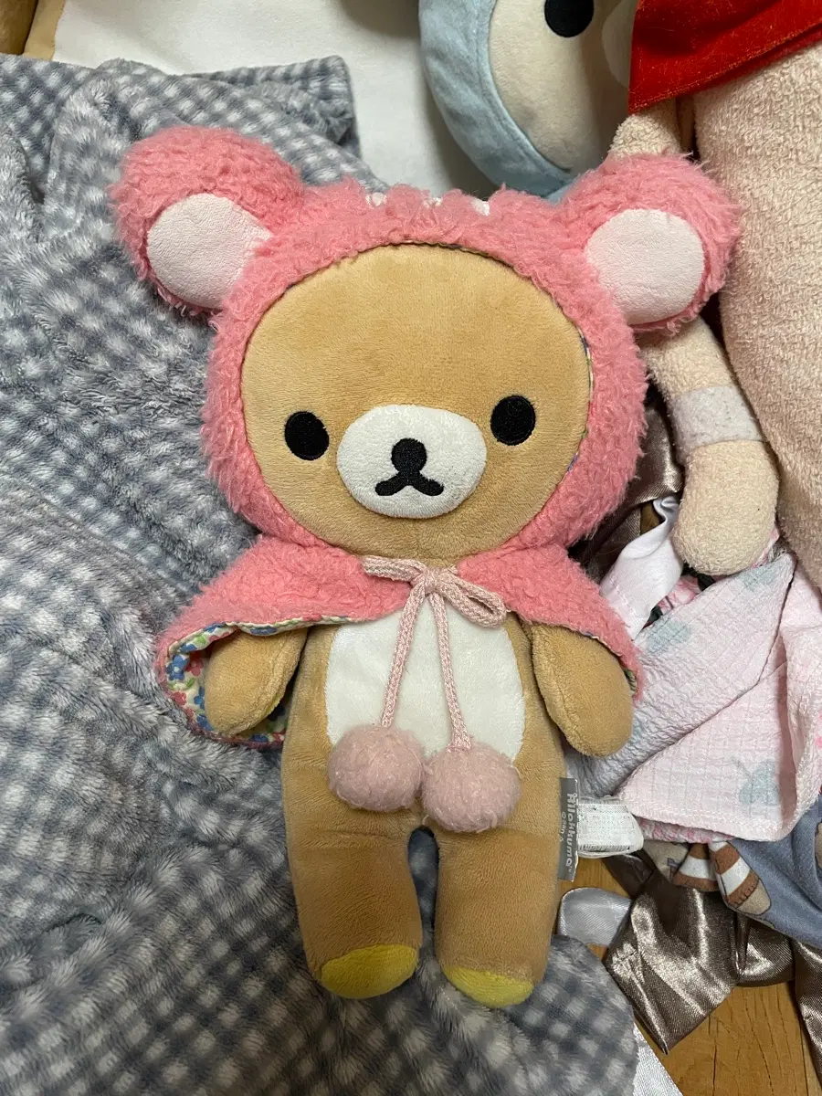 리락쿠마 인형 다람쥐 판초
