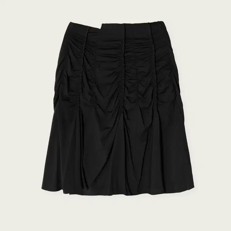 페스토 LIGHT SHIRRING SKIRT BLACK